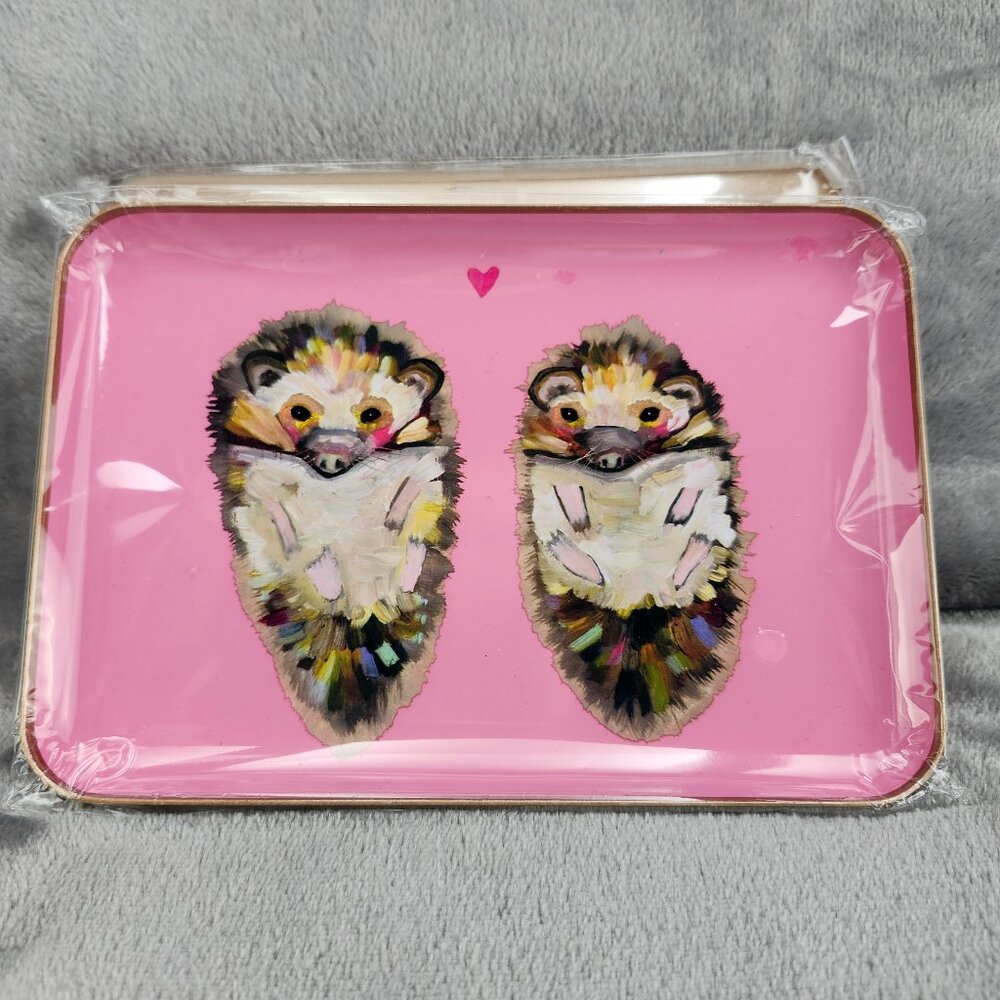 Studio Oh! Metal Catchall Hedgehogs  Pink and Gold New
